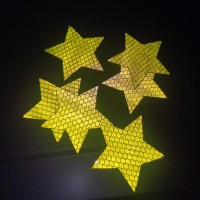 ১০ পিস স্টিকার Car Reflective Stickers Star Body Bumper EGP Security Crystal Lattice Film Custom Honeycomb Grade Micro Prismatic