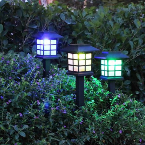 2 pis Solar Outdoor Lights IP65 Waterproof Walkway Lights for Garden Landscape Path Yard Patio or Driveway