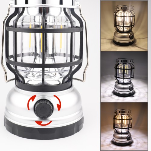 High Quality Rechargeable LED Camping Light Power Bank Emergency Lantern IP44 Waterproof Dual-Temperature for Outdoor