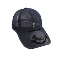 Portable Cooling Fan Cap USB Rechargeable Breathable Summer Outdoor Hat