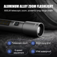 Xinsite's New Ultra-Long Battery Life EDC Zoom Charging Waterproof LED IP54 Portable Strong Light Long-Range Brightness
